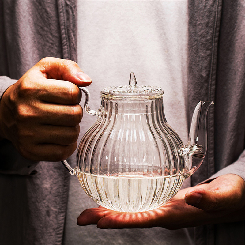 700ml Striped Glass Teapot Wit - Nettle Leaf Tea 评论和价格